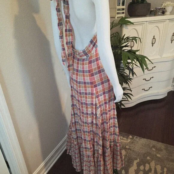 Free People Rainbow Dreams Plaid Dress in Pink/Combo - Picture 12 of 16